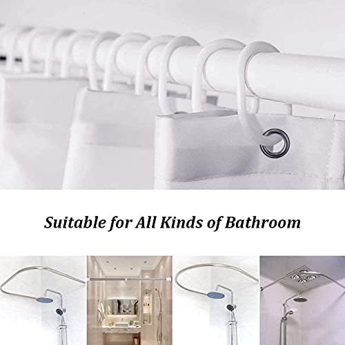 NEWSUYAA Black Girl Shower Curtain Set with Bath Rugs and Hooks