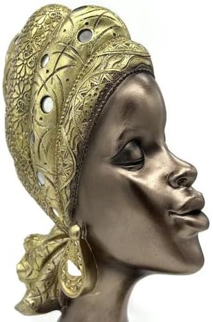 GIFTBOXGO African Lady Bust Statue Home Decor