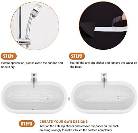 Secopad Anti Slip Bathtub Stickers 24PCS with Scraper