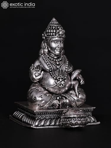 Small Superfine Blessing Lord Kubera Brass Statue 1