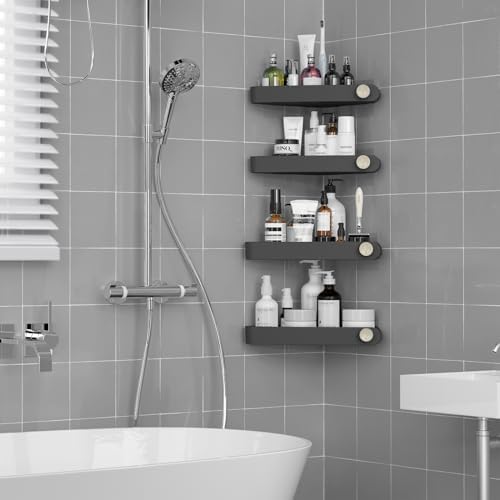 Sotfamily Shower Caddy Corner 4 Pack Black