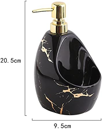 Duiaynke Countertop Soap Dispenser with Sponge Holder - Black