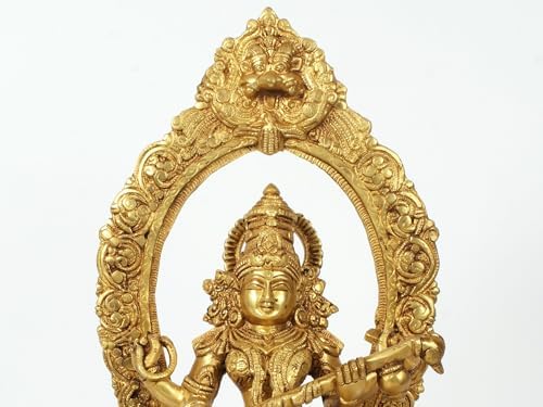 Brass Goddess Saraswati Statue with Veena 1