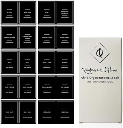 Quintessential Pack of 64 Waterproof Soap Labels