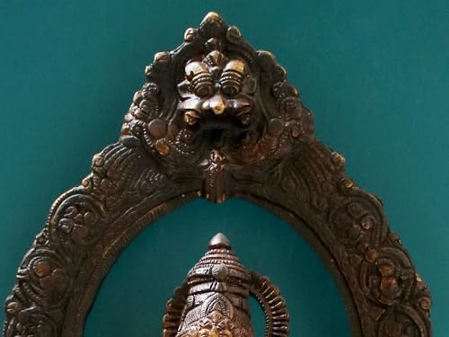 Brass Goddess Saraswati Statue with Veena