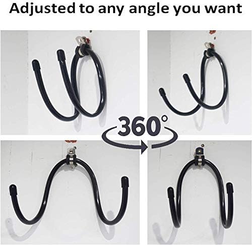 Pmsanzay Adjustable Wall Rack - 2PK Black