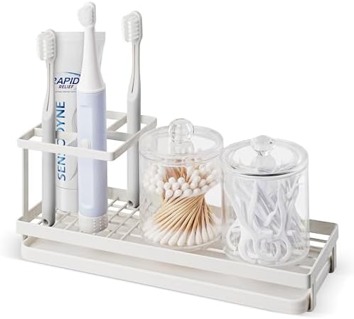 MYITYARD 4-Slot Rustproof Toothbrush Holder with Drainage