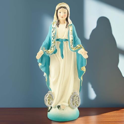 Our Lady of The Immaculate Conception Resin Statue - 484 Hand-Painted Catholic Sculpture