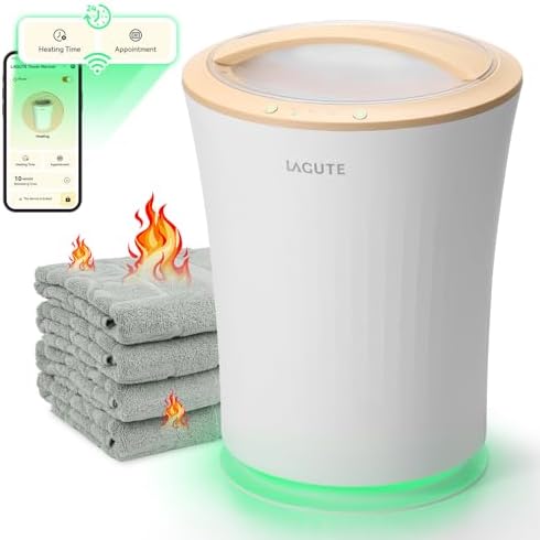 Lagute Towel Warmers Bucket with WiFi Control and RGB Light