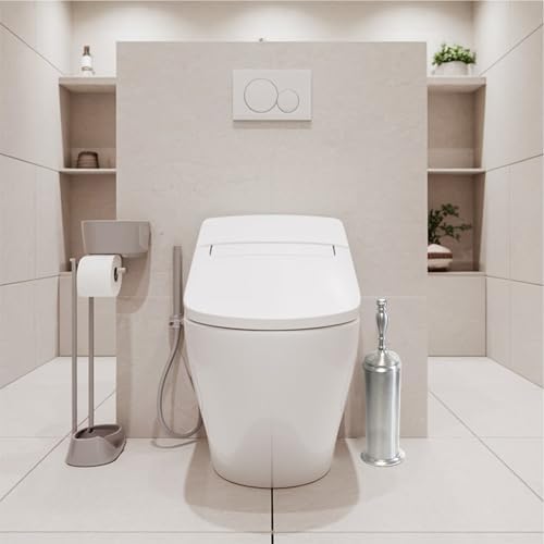Splash Home Buena Toilet Brush with Chrome Holder 1