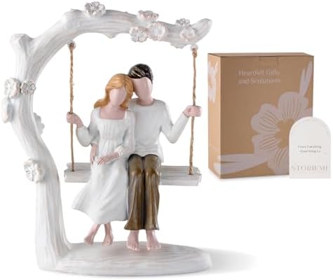 Storieme Romantic Couples Swing Figurine - Unique Wedding Anniversary Gift