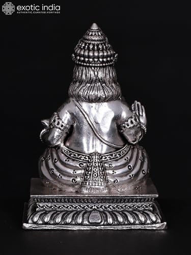 Small Superfine Blessing Lord Kubera Brass Statue 1