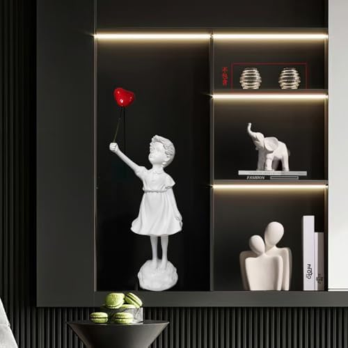 Banksy Love Balloon Girl Resin Statue Modern Home Decor
