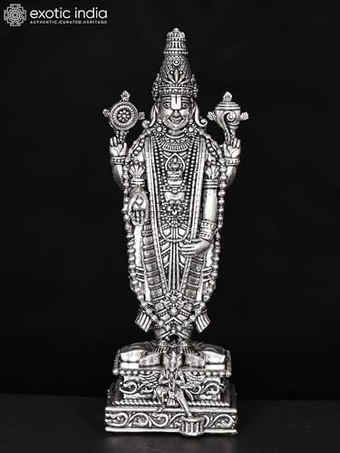 Superfine Lord Tirupati Balaji Brass Statue with Garuda Base