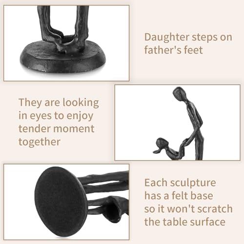 Sziqiqi Dad and Daughter Love Statues