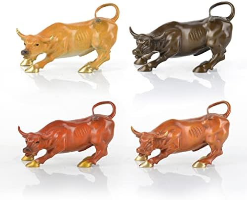 Fairyville Wall Street Bull Statue - Bronze Sculpture