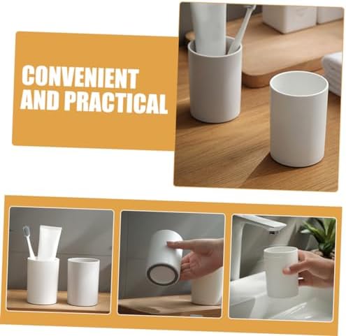 Garneck Unbreakable Toothbrush Cup Set for Travel