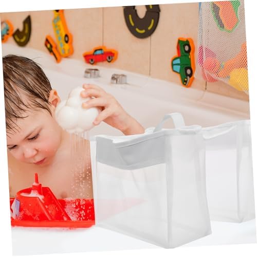 Cabilock Portable Mesh Bath Toy Organizer with Pockets