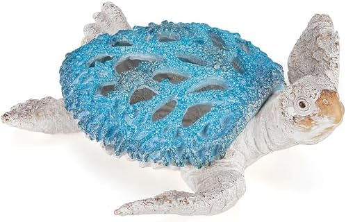VVGIFTS Blue Sea Turtle Coral Reef Sculpture
