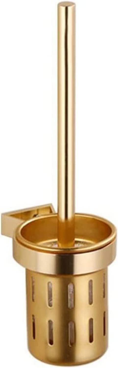 Durable Toilet Brush Holder with Gold Finish 1