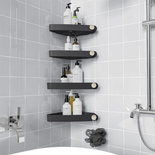 Sotfamily Shower Caddy Corner 4 Pack Black