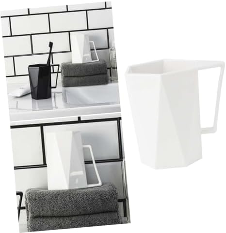 Unomor Plastic Toothbrush Cup with Handle