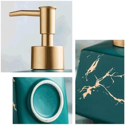 Ceramic Soap Dispenser 260 ML Refillable Pump Holder for Bathroom