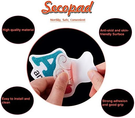 Secopad Non-Slip Bathtub Stickers 26PCS Alphabet Decals