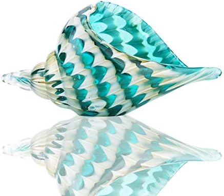 QF Handmade Glass Seashell Decor Art