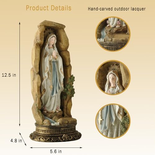 PlentifulHome Bleesed Virgin Mary Statue 125 Inch