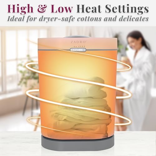 Zadro Fluted Oval Towel Warmer with Timer and Aromatherapy