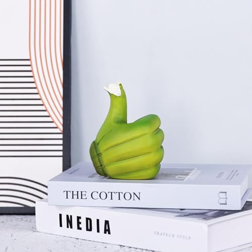 Banana Thumbs Up Hand Gesture Statue - 472 Green Resin