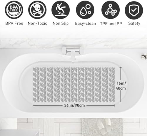 XIYUNTE Upgrade Shower Mat Non Slip Bathtub Mat