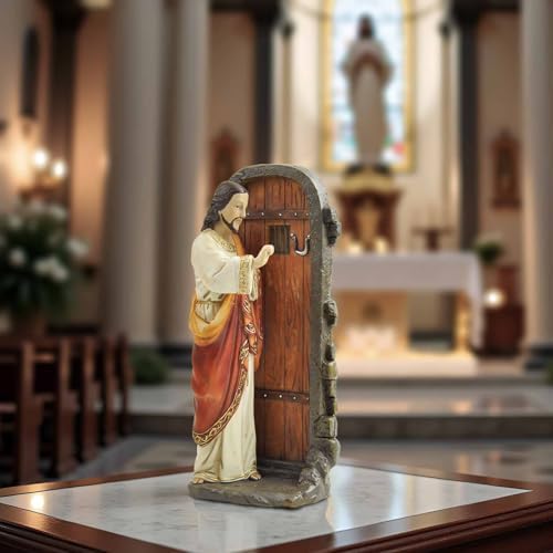 Adostob Cici Jimmy Jesus Knocking Statue 512 Inch