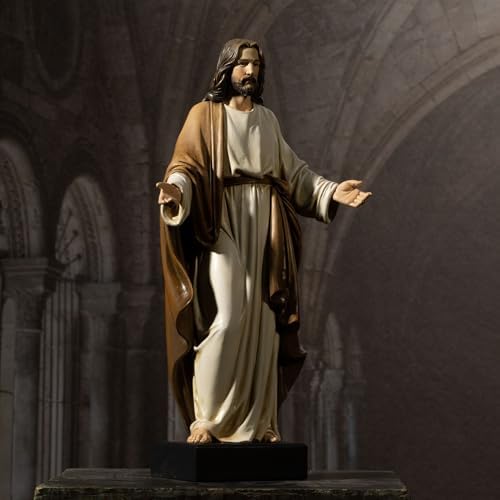 12 Inch Hand Painted Jesus Statue Religious Home Decor
