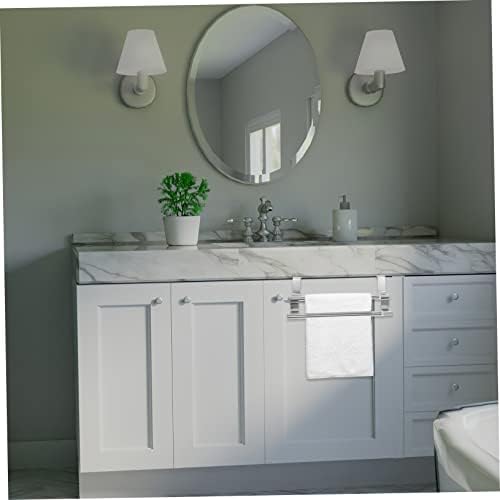 Adjustable Towel Rack for Bathroom with Dual Rod Design