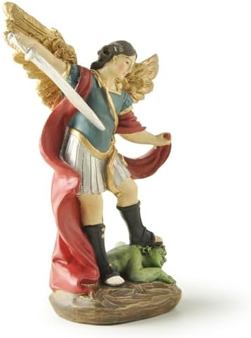 St Michael Archangel Statue 532 Hand-Painted Resin Figurine