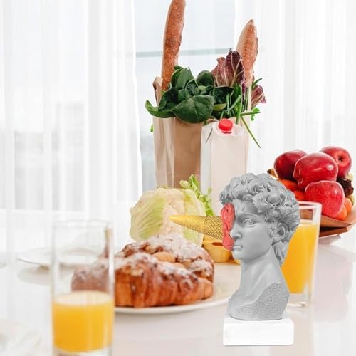 63 Inch Ice Cream David Head Resin Statue
