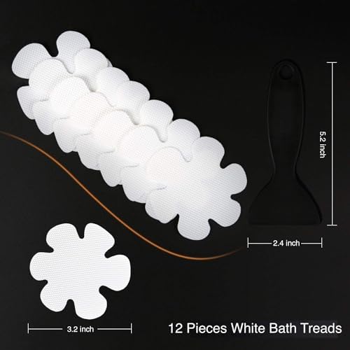 Non-Slip Bathtub Stickers with Silicone Scraper