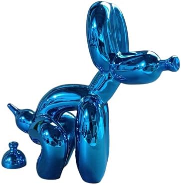 Grotekom Shiny Balloon Dog Mini Statue Blue