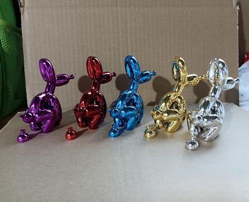 Grotekom Shiny Balloon Dog Mini Statue Blue