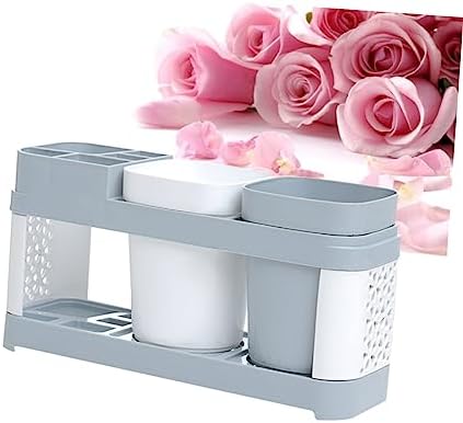 PRETYZOOM Toothbrush Holder with Suction Cup and 5 Slots