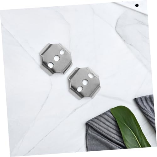 SOLUSTRE 2Pcs Towel Rack Replacement Parts Stylish Bracket with Base Pads and Clips