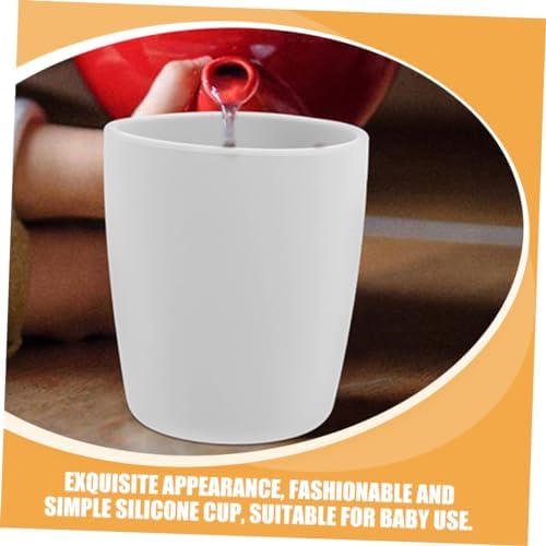 2pcs Unbreakable Silicone Cups for Training - Anti-Fall Design for Kids
