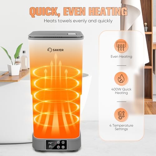 Saker 30L Towel Warmer with 4 Temp Settings