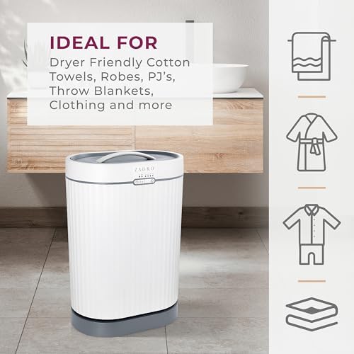 Zadro Fluted Oval Towel Warmer with Timer and Aromatherapy