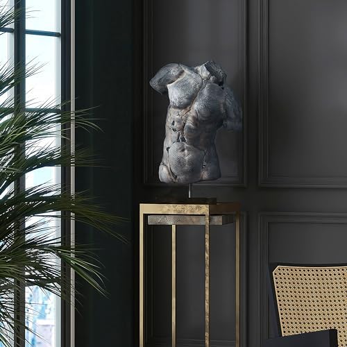 Sagebrook Home Modern Cracked Torso Resin Statue 1