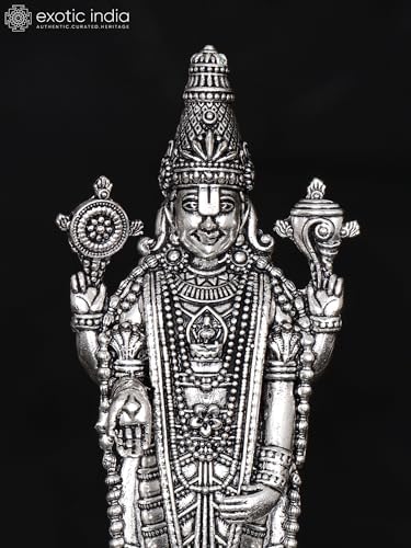 Superfine Lord Tirupati Balaji Brass Statue with Garuda Base