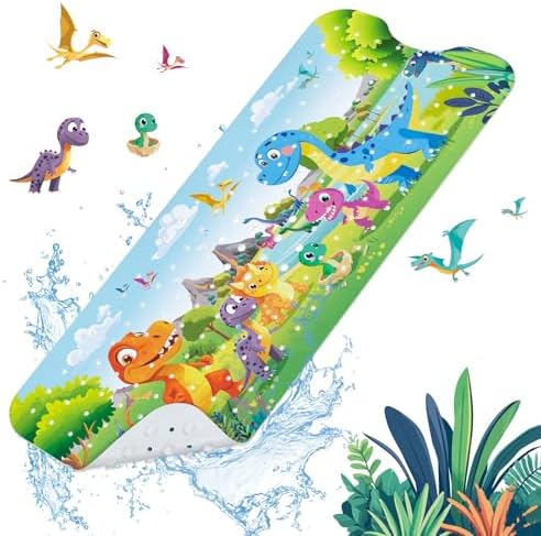 SHUCHING Dinosaur Bath Mat 40 X 16 Inch Non Slip
