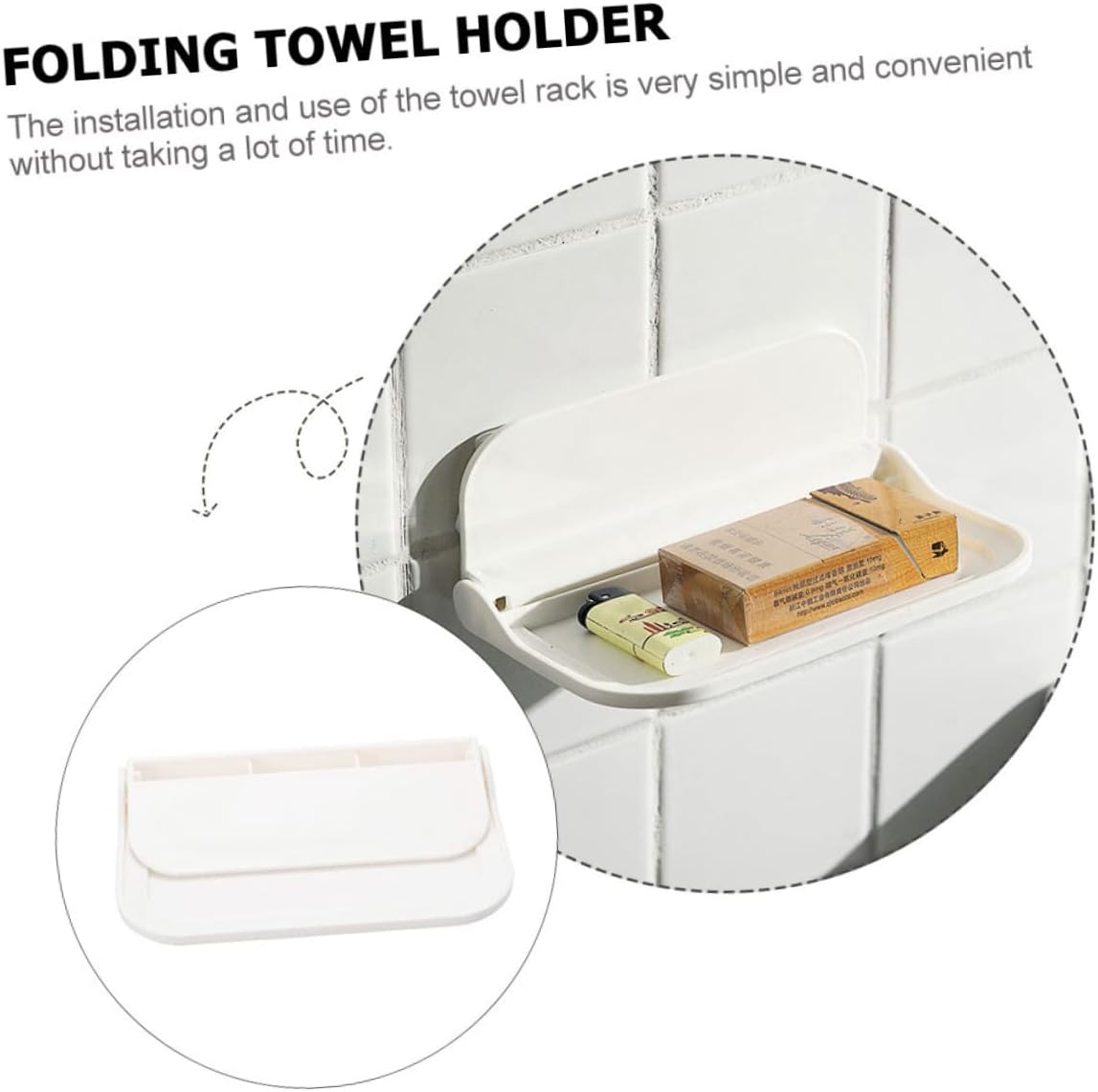 SOPOTUTU Foldable Towel Rack for Bathroom 1